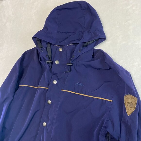 Vintage LL Bean Jacket Men Medium Dark Purple Winter Coat Nordic Lined Outdoor M - Picture 3 of 16